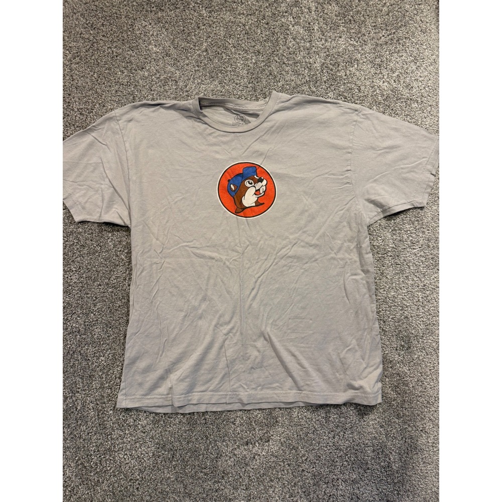 Buc-ee's T-Shirt Mens 2XL Gray Missouri Postcard Graphic Short Sleeve Cotton Tee